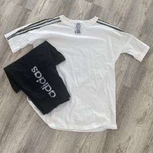 Adidas biker short set